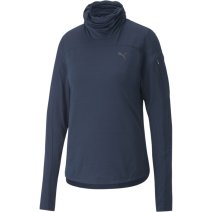 Puma Favourite 1/4 Zip Running Shirt Women - Marine Blue