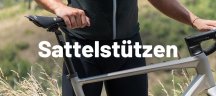 FSA Sattelstützen in großer Auswahl bei BIKE24 Nahaufnahme eines Fahrrads mit FSA Sattelstütze