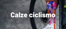 Ciclista con calze da ciclismo Alé