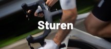 Vision sturen voor racefietsen en triatlonfietsen Close-up van een Vision stuur