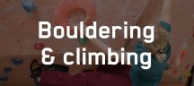 Bouldering and climbing will get you fit to climb the mountains by bike too!