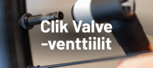 Schwalbe Clik Valve -venttiilit Schwalbe Clik Valve -venttiilit