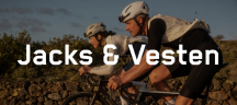 Jacks en vesten van FINGERSCROSSED Wielrenners met jas en vest.