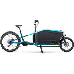 CUBE CARGO SPORT DUAL HYBRID 1000 Electric Cargo Bike 2025 blue lime