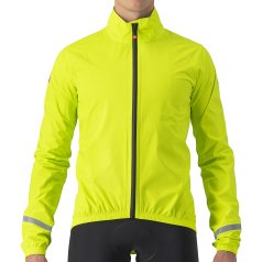 Castelli サイクルジャケット M 蛍光イエロー castelli-emergency-2-rain-