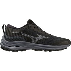 Mizuno Wave Rider GTX Running Shoes Women Black Ombre Blue Silverstar