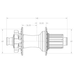 White Industries XMR+ Rear Hub | 6-Bolt | 12x148mm Boost