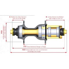 NOVATEC F482SB チューブラー リヤホイール Rear hub Novatec F482SB-SL/AB-QR-A4ABG-11S, black, 28 holes