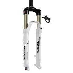 SR Suntour SF16 RAIDON XC Air RL R 26 Inch Fork 100mm 1 1 8 Inch 9x100mm QR white