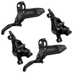 SRAMLevelStealthDiscBrake-Silver|2-Piston|C1-Set(Front+Rear)|Black