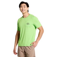 Saucony Explorer Short Sleeve Shirt Men - invader heather