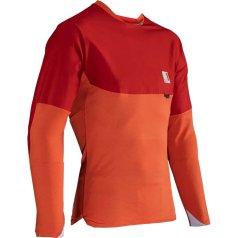 ウェア Size Medium Leatt 4.0 DH Jersey Leatt MTB All Mountain 4.0 Long Sleeve Jersey Men - glow