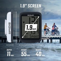 Ciclocomputer SIGMA BC 8.0 WL Wireless | 8 Funzioni | Impermeabile | Con Confronto Velocità | Per Bici - Foto 8