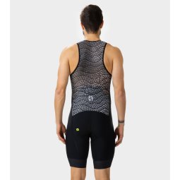 Alé SOLID Winter Bib Tights Men - black/white | BIKE24