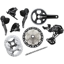 Shimano GRX RX610 Gravel Groupset (Black) (2 x 12 Speed) (11-36T)