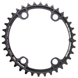 Rotor noQ Outer Road Chainring - BCD 110x4 - round - black