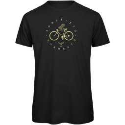 Baddery Fahrrad T-Shirt Herren "Fixie Bike" Design, 100% Baumwolle, Siebdruck, Größen S-6XL