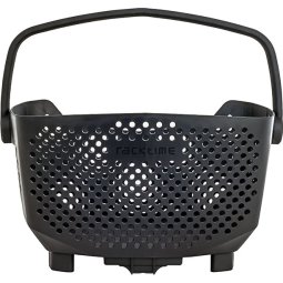 Panier Vélo Arrière 20L Métal Noir - Avec Filet, Réflecteur, Support 30kg