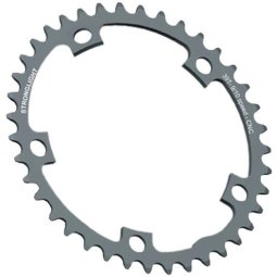 Stronglight Dural 5083 Outer Chainring - 52T, 130mm BCD, Shimano 9/10 Speed Compatible, Silver - Road Bike