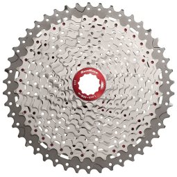 Cassette SunRace CSM66 8 Vitesses - Plaquée Nickel - Compatible Vélo Route Et VTT