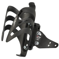 XLAB Delta 400 Adapter + Gorilla Carbon Bottle Cage - black