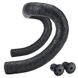 Nastro Manubrio Bici MASSI Summer Gel - Nero, In Sughero Sintetico E Gel