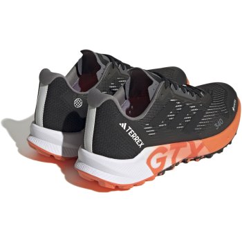 adidas TERREX Agravic Flow 2 GORE-TEX Trail Running Shoes Men - core  black/core black/Impact orange HR1110