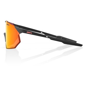 100% Hypercraft SQ Glasses - Soft Tact Black - HiPER Red