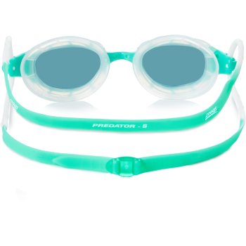 Zoggs Gafas Natación - Predator - Lentes Tintadas: Smoke - Talla Regular -  Verde/Transparente