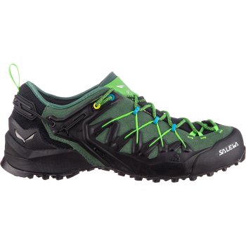 Salewa Wildfire Edge GTX Approach Shoes Men - myrtle/fluo green