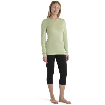 Icebreaker Merino 200 Oasis Long Sleeve Crewe Thermal Top Women - Glazen