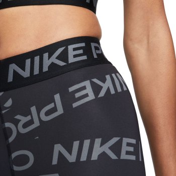 Nike Pro Dri-FIT Mid-Rise Allover Print Women's 7/8 Tight -  black/black/iron grey/white FB5484-010