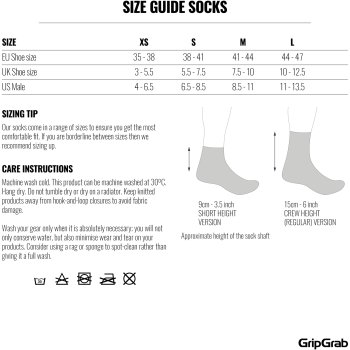 Skechers sock 2024 size chart