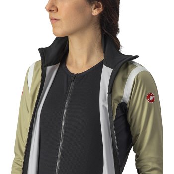 Castelli Alpha RoS 2 W Light Jacket Women - green tea/dark grey 