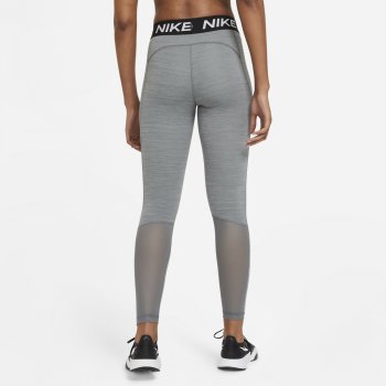 Nike Pro Mid-Rise Tights Women - smoke grey/heather/black/white CZ9779-084