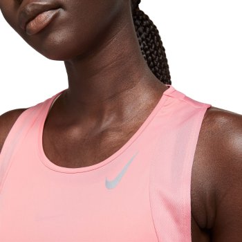 Nike Women's Dri-Fit Race Running Singlet White / S