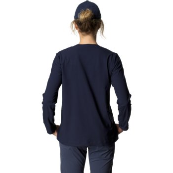 トップス Houdini Cover Crew L blue illusion Houdini Cover Crew Long Sleeve Shirt Women - Blue Illusion