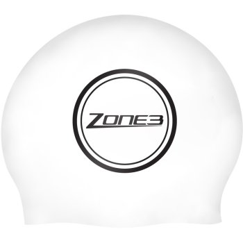  Zone3 Neoprene Strapless Swim Cap (Black/Red, Small