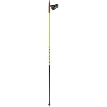 ONE WAY Storm 2 Street KIT Roller Ski Poles (Pair) - neon yellow/asphalt