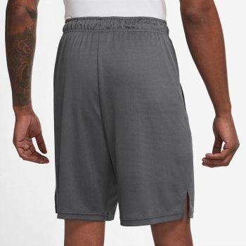 Nike Dri-Fit Knit Training Shorts Men - iron grey/black DD1887-068 | BIKE24