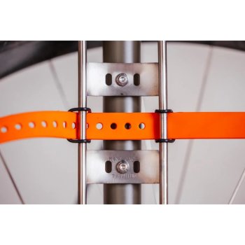 King Cage Longer Thing Cage + Voile Straps - Titanium | BIKE24