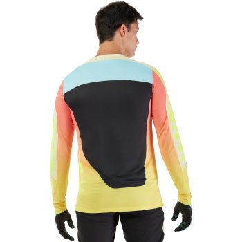 Maillot Vintage Fox Racing, Bleu, Manches Longues, Taille L, Cyclisme VTT Motocross