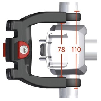 Klickfix Adaptateur De Guidon E Avec Verrou – Pour Vélos électriques Avec écran, Compatible 22-26 Mm Et 31,8 Mm, Charge 7 Kg, Noir – Sacs Et Paniers