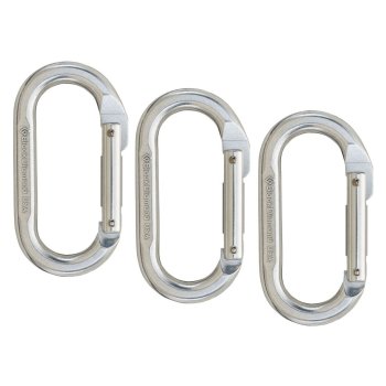 Black Diamond Oval Carabiner 3 pack silver BIKE24