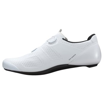  Zapatillas de ciclismo de carretera para hombre, con 3 pernos,  SPD-SL, color blanco, talla UK-7/EU41/US-8 : Ropa, Zapatos y Joyería