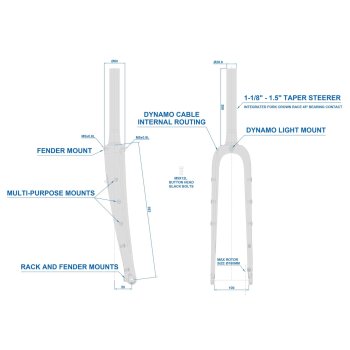 wcs carbon adventure gravel fork