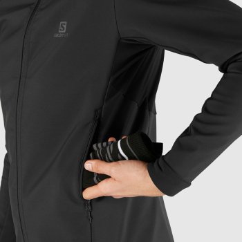 badge Beneden afronden BES Salomon Agile Softshell Jacket - black | BIKE24