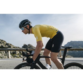 Q36.5 Pinstripe Pro Short Sleeve Jersey Men - naples yellow