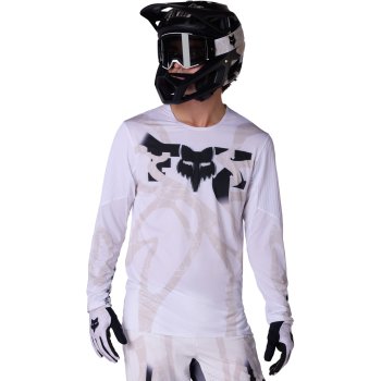 FOX Flexair MTB Longsleeve Jersey Men - Diffuse SE - white | BIKE24