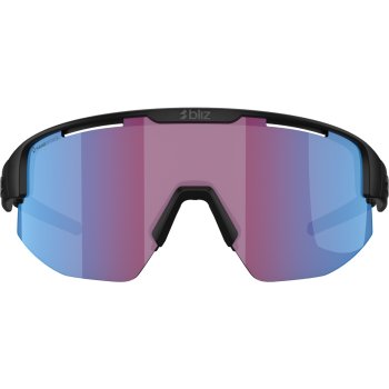 Bliz Matrix Glasses - Matt Black - Nordic Light Begonia/Blue Multi